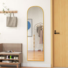 HOMCOM - Miroir pleine longueur - 50 po l x 161,5 po H - or-Couleur : Or 