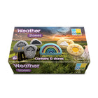 Yellow Door - Pierres météo, lot de 10-Fabriqués à partir d'un mélange de pierres unique, les symboles sont suffisamment robustes pour être utilisés à l'extérieur, quelle que soit la météo !