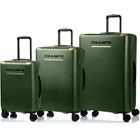 Champs - Luxe Ensemble de Bagages 3 Pièces - Vert-Système d'expansion sur toutes les mallettes