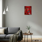 Connor Bedard 16x20 sur toile Collage Blackhawks-V - Toile encadree - 16" x 20"-Parfait pour toute pièce de votre maison ou bureau