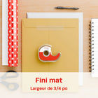 Staples - Ruban invisible avec dévidoir - 3/4 po l x 18,05 vg L - Paquet de 6-Ruban invisible au fini mat
