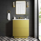Modway - Quantum 30" Vanette de salle de bain - Or blanc-MDF Construction