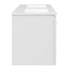Modway - Render Fixation murale de 48" Vanette de salle de bain - Blanc blanc-Bassins d’évier en céramique