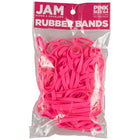 JAM Paper - Élastiques durables - taille 64 - roses - multi-usages - Paquet de 100-Couleur : rose | Élastiques colourés