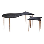 Zuo - Norden Table basse - Noir/Bronze - Ensemble de 2-Dimensions: 22,2 po L x 40,2 po L x 18,1 po H