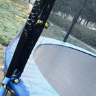 Soozier - Filet de sécurité pour trampoline 12 pi avec 8 poteaux-Filet de sécurité en térylène de haute qualité, très résistant et facile à installer