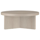 Hudson&Canal - Table basse ron Holm 91 cm (36 po) - Blanc aulne-Caractéristiques assemblage facile