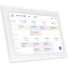 Aluratek - Calendrier numérique intelligent WiFi de 10,1" et cadre photo avec écran tactile et 32 Go de mémoire intégrée-Synchronisez vos calendriers Google, Apple, Yahoo ou Outlook sur le cadre. Avec des événements codés par couleur, des listes de tâches, la planification des repas et le suivi des corvées, cet outil tout-en-un simplifie la planification pour les foyers occupés.