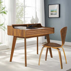 Modway - Render Bureau d’écriture - Noyer-Stratifié lisse à grain de bois