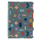 General Supply Goods + Co - Cahier de notes avec séparateurs - Paquet de 4-Cahier de notes de format A5 avec quatre sections à onglets