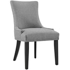 Modway - Marquis Tissu Chaise à manger - Gris clair-Fauteuil d’appoint moderne élégant