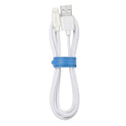Blu Element – Câble de chargement/synchronisation Lightning USB tressé, 6 pi, blanc (B6MFIWH)-Fonctionne avec tous les chargeurs USB pour véhicules et tous les chargeurs à prise murale