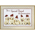 Rosedale - Cartes De souhaits Noël / Enveloppes - 5-1/2 po x 8 po - Amitié - chiots - Paquet de 12-Cartes de souhaits qualité boutique