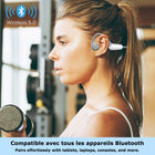 MyBat - Casque Bluetooth à conduction osseuse ouvert SYB SonicPulse-Technologie à conduction osseuse et oreille ouverte - Transmet le son par vibrations à travers les pommettes tout en laissant les oreilles dégagées