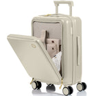 Champs - Valise cabine Onyx - Ivoire-Built-in TSA lock. Recessed TSA approved lock for added safety
