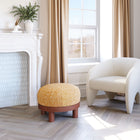 Zuo - Gome Pouf - Jaune ocre-Couleur du mobilier : Jaune