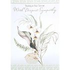 Mill Brook Studio - Cartes de souhaits Sympathie avec enveloppes – 5-3/8 po x 7-3/4 po – Fleur – paquet de 18-Cartes de souhaits qualité boutique