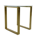 Table d'appoint carrée Plata Import Gen 17"W - Or-Or brossé