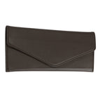 Gry Mattr - Porte-cartes - 7,5 x 3,25 po - Brun-Quatre fentes pour cartes et une grande pochette ouverte pour les billets ou les reçus