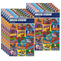 Eureka - Autocollants de succès d'aventure de super-héros Marvel - 12 paquets de 120-Les mots d’encouragement motivent les étudiants