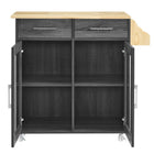 Modway - Cuisine Chariot de cuisine, Charbon naturel-8