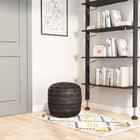 Zuo - Lillian Pouf - Noir-Dimensions: 18,0 po L x 18,0 po L x 18,0 po H