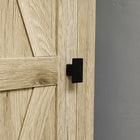 HOMCOM - Armoire de cuisine 48 po avec porte de grange - bois naturel-Conception anti-basculement pour plus de sécurité 