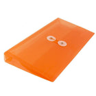 JAM Paper Enveloppes commerciales de plastique avec fermeture à bouton et ficelle, 5 1/4 po x 10 po, orange, paquet de 24-4