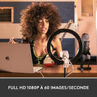 Logitech Creators StreamCam - Webcam Premium pour PC et Mac - Blanc-Verre de lentille premium avec autofocus intelligent : Capturez une qualité d'image vibrante avec des détails nets en utilisant la lentille premium de la StreamCam et système autofocus intelligent