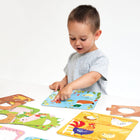 Banana Panda - Puzzles d'association d'animaux de la ferme, à partir de 2 ans-Les pièces robustes de haute qualité sont fabriquées à partir de carton épais qui offrent une