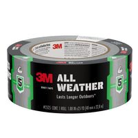 3M - Ruban à conduits toutes saisons 2525, 48 mm l x 22,8 m L, 12 rouleaux/caisse-Idéal pour rapiécer ou réparer des matériels extérieurs et renforcer des outils