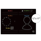 The Pencil Grip - TPG81206 Tapis d'activités - Complétez les espaces vides - ensemble de 6-Les tapis de jeu réutilisables sont compatibles avec les Wonder Stix.