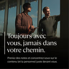 reMarkable - Paper Pro Move + Marqueur plus + Tissage mosaïque - Basalte-Transformez votre écriture manuscrite en texte dactylographié et partagez votre travail d'un simple toucher. Vos notes sont synchronisées avec le cloud, prêtes dans les applications mobiles et de bureau (la prise de notes dans les applications et la recherche d'écriture manuscrite nécessitent un abonnement Connect) quand vous en avez besoin