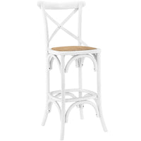 Modway - Gear Tabouret de bar - Blanc-Jambes effilées