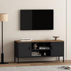 Manhattan Comfort - Meuble TV moderne Landen 47,3 po - Noir-Recommandé pour un écran de télévision jusqu'à 40 pouces