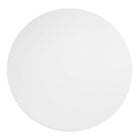 Modway - Lippa Rond de 20 po Bois Table d’appoint - Blanc blanc-	Assemblée requise