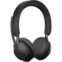 Jabra - Casque sans fil stéréo sans fil/USB-C supra-auriculaire Evolve2 65 - Unified-Connectez deux appareils compatibles Bluetooth en même temps, incluant l’appareil mobile et l’ordinateur.
