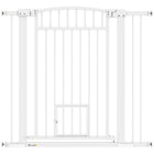 PawHut - Porte pour chien 30"-41" avec petite porte et kit d'extension - 37" H-Barrière de 37,4 po (95 cm) de hauteur