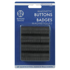 Merangue - Bouton magnétique - 3/4 po - Noir - Paquet de 52-Aimant puissant