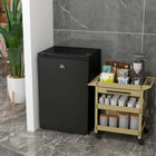 HOMCOM - Congélateur vertical compact mini 3 pi³ avec porte réversible - noir-Température réglable sur 5 niveaux de -9,4 ℉ à -5,9 ℉ (-14,5°C à -23°C)