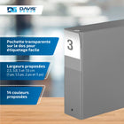 Davis Group Super économie, Reliure à anneaux ronds 3 po, paquet de 6 – Gris-Anneau Rond, Non-Verrouillage