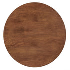 Modway - Lina Bois rond Table d’appoint - Noyer-Nivellement, pieds sans marquage