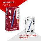 uni-ball - Stylos gel effaçables - 0,7 mm - Bleu - paquet de 12-0.7mm Pointe Moyenne