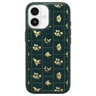 OtterBox - Étui Symmetry MagSafe avec Contrôle de la Caméra pour iPhone 17 - Vert floraison dorée-Technologie intégrée conçue pour prendre en charge une interaction transparente avec le contrôle de la caméra