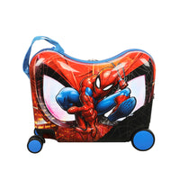 Bioworld - Valise porteur - Spiderman-Fonction porteur : conçue pour que les enfants puissent s’asseoir et se déplacer confortablement