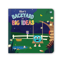 Glo Pals - Bibliothèque lumineuse - La cour arrière des grandes idées de Blair-Jeu pratique et captivant : Passez la Loupe au-dessus de chaque page pour révéler des images cachées et des détails surprenants qui stimulent l’imagination