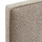 Modway - Lindee Tissu Boucle Tête de lit King, Flocons d’avoine-Assemblée requise