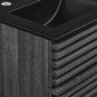 Modway - Render Fixation murale de 18" Vanette de salle de bain - Noir charbon-Matchs non inclus