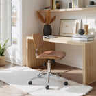 Zuo - Duravel Chaise de bureau - Brun-Supporte jusqu'à 330 lb