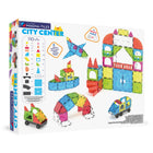 Magna-Tiles - Ensemble de construction magnétique Centre-ville 110 pièces-Fabriqué dans un but précis: Les ensembles MAGNA-TILES sont aimés des constructeurs âgés de 3 à 99 ans et conçus pour que les enfants puissent en profiter, sans instructions ni aide d’un adulte. Nous prônons le jeu constructif, c'est-à-dire : amusant et motivant, basé sur l’expérience, dirigé par l’enfant et axé sur le développement